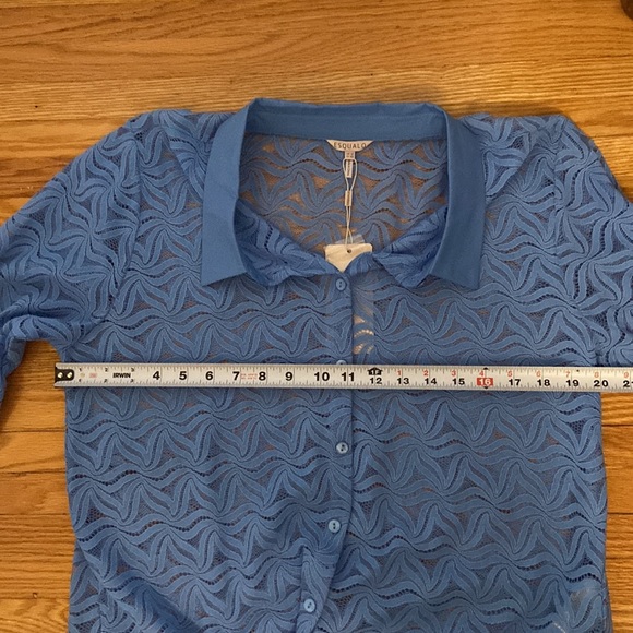 Esqualo cotton blend lace blouse - Picture 7 of 8